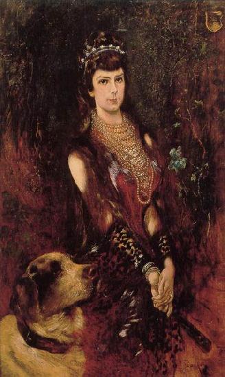 Anton Romako Portrait of Empress Elisabeth oil painting image